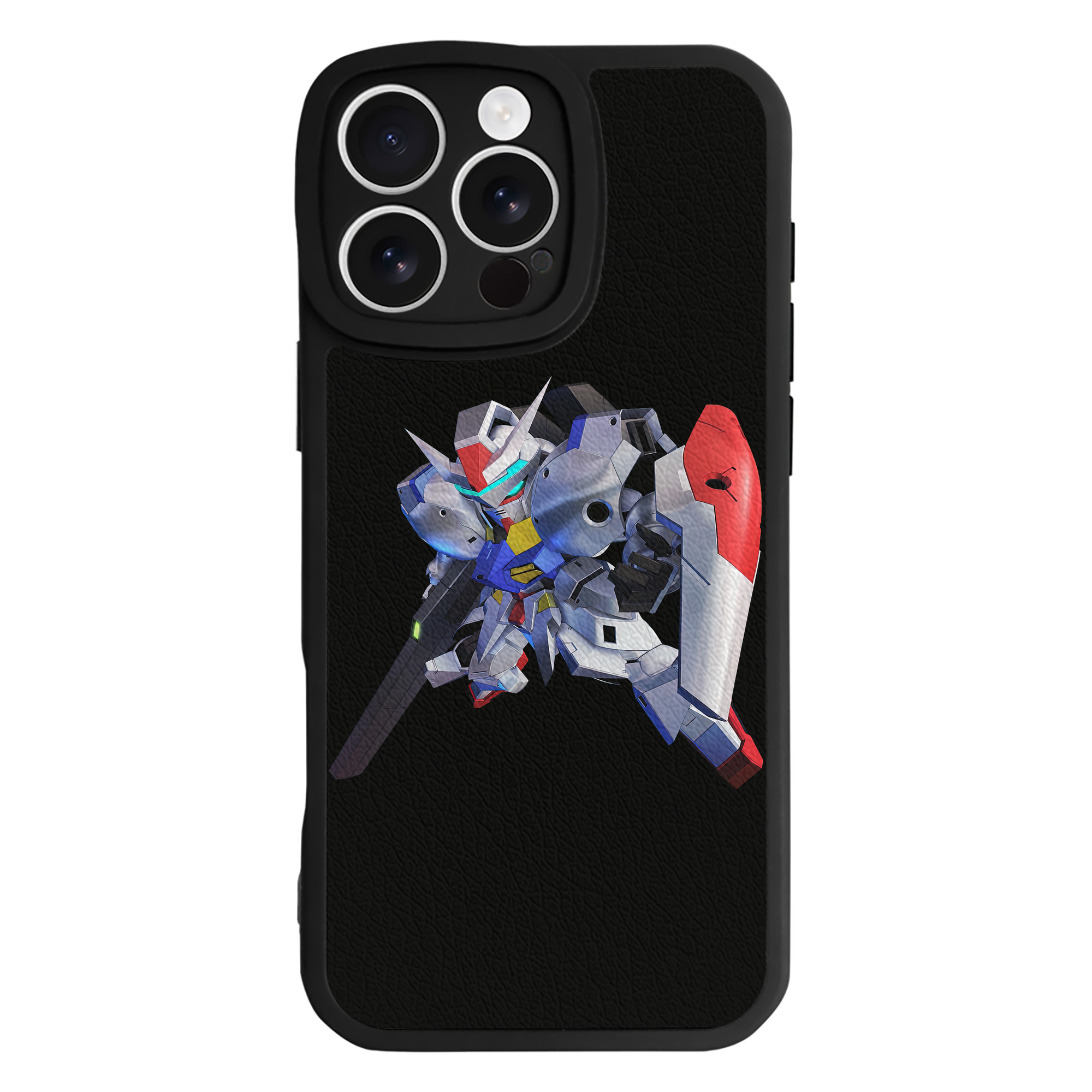（画像用） 機動戦士ガンダム Mobile Suit Gundam 【iPhone 16シリーズ対応】シリコンスマホケース（レザー調） 材質：シリコン
